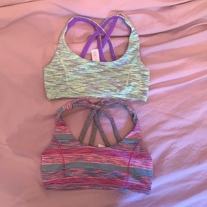two reversible ivivva sports bras